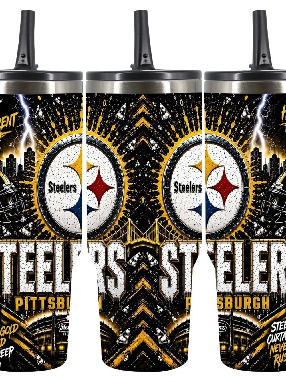 Pittsburgh Steelers Black & Gold Insulated Tumbler